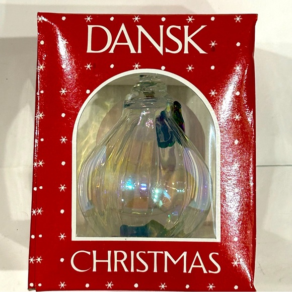 Dansk Glass Pear Christmas Ornament - Vibtage - Picture 1 of 5